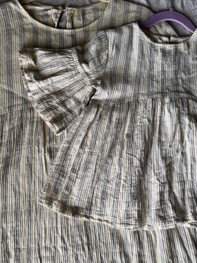 Rylee + Cru Cream Striped mommy and me dresses set